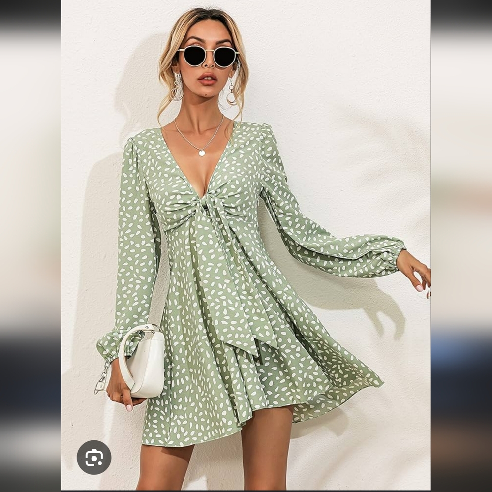 Sage Polk A Dot Sexy Dress